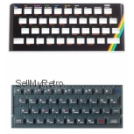 ZX Spectrum 16K / 48K Keyboard Faceplate Black & Keyboard Mat Color Gray