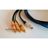 Commodore C64 C128 High Quality S-VIDEO HD 75 Ohm CVBS Video Cable TV GOLD RCA